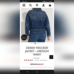 Torrid Jean Jacket
